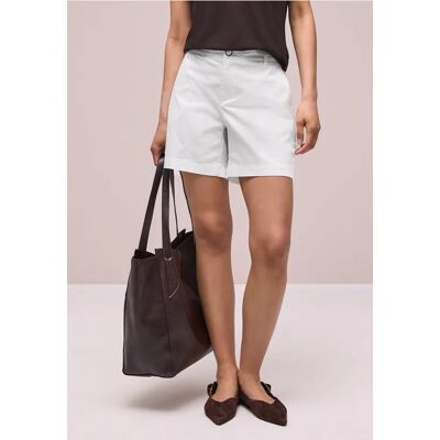 Street One Mid Waist Chino Shorts im Casual Fit - Weiß - Damen Street One Mid Waist Chino Shorts im Casual Fit - Weiß - Damen