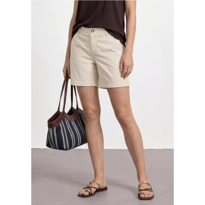 Street One Mid Waist Chino Shorts im Casual Fit - Beige - Damen Street One Mid Waist Chino Shorts im Casual Fit - Beige - Damen