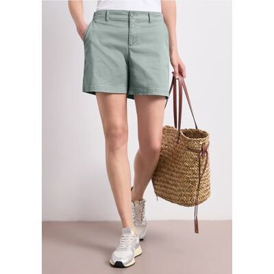 Street One Mid Waist Chino Shorts im Casual Fit - Grün - Damen Street One Mid Waist Chino Shorts im Casual Fit - Grün - Damen
