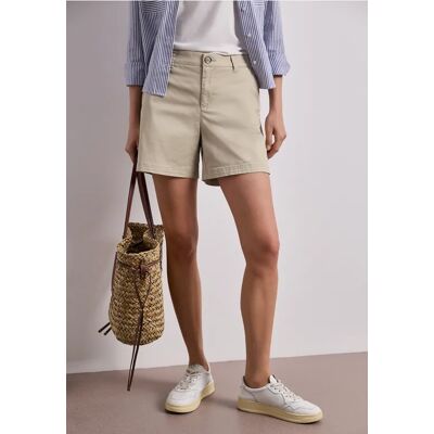 Street One Mid Waist Chino Shorts im Casual Fit - Beige - Damen Street One Mid Waist Chino Shorts im Casual Fit - Beige - Damen
