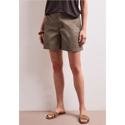Street One Mid Waist Chino Shorts im Casual Fit - Braun - Damen Street One Mid Waist Chino Shorts im Casual Fit - Braun - Damen