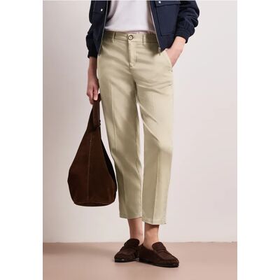 Street One Slim Leg Chino aus Lyocellmix - Beige - Damen Street One Slim Leg Chino aus Lyocellmix - Beige - Damen