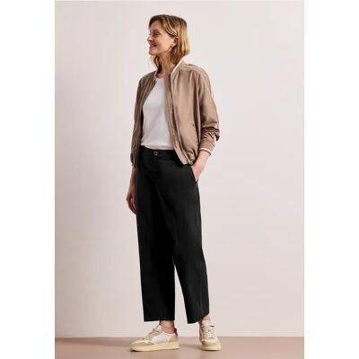 Street One Straight Leg Chino im Casual Fit - Schwarz - Damen Street One Straight Leg Chino im Casual Fit - Schwarz - Damen