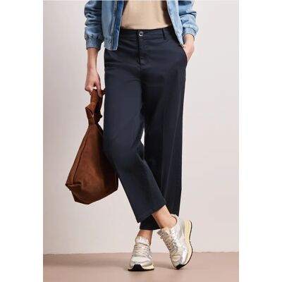 Street One Straight Leg Chino im Casual Fit - Blau - Damen Street One Straight Leg Chino im Casual Fit - Blau - Damen