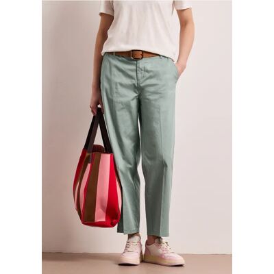 Street One Straight Leg Chino im Casual Fit - Grün - Damen Street One Straight Leg Chino im Casual Fit - Grün - Damen