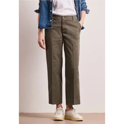 Street One Straight Leg Chino im Casual Fit - Braun - Damen Street One Straight Leg Chino im Casual Fit - Braun - Damen