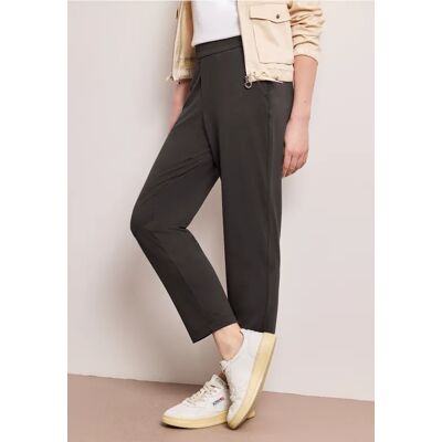 Street One Mid Waist Slim Leg Hose im Loose Fit - Braun - Damen Street One Mid Waist Slim Leg Hose im Loose Fit - Braun - Damen