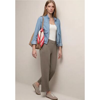 Street One High Waist Wide Leg Hose im Loose Fit - Braun - Damen Street One High Waist Wide Leg Hose im Loose Fit - Braun - Damen
