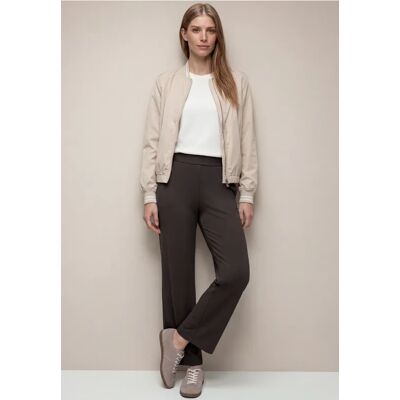 Street One High Waist Wide Leg Hose im Loose Fit - Braun - Damen Street One High Waist Wide Leg Hose im Loose Fit - Braun - Damen