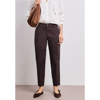 Street One Slim Leg Chino mit Taschen im Cargo-Look - Braun - Damen Street One Slim Leg Chino mit Taschen im Cargo-Look - Braun - Damen