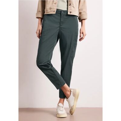 Street One Slim Leg Chino mit Taschen im Cargo-Look - Grün - Damen Street One Slim Leg Chino mit Taschen im Cargo-Look - Grün - Damen