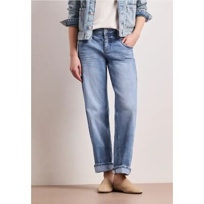 Street One Mid Waist Straight Leg Jeans im Casual Fit - Blau - Damen Street One Mid Waist Straight Leg Jeans im Casual Fit - Blau - Damen
