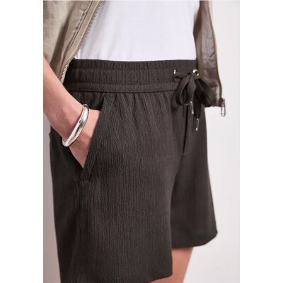 Street One Shorts mit Struktur im Loose Fit - Braun - Damen Street One Shorts mit Struktur im Loose Fit - Braun - Damen