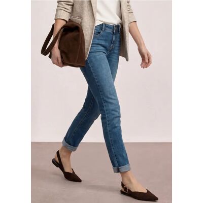 Street One 7/8 Low Waist Slim Leg Jeans im Casual Fit - Blau - Damen Street One 7/8 Low Waist Slim Leg Jeans im Casual Fit - Blau - Damen