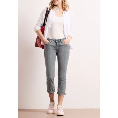 Street One 7/8 Low Waist Slim Leg Jeans im Casual Fit - Grau - Damen Street One 7/8 Low Waist Slim Leg Jeans im Casual Fit - Grau - Damen