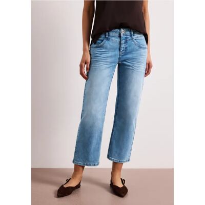 Street One 7/8 Mid Waist Straight Leg Jeans im Casual Fit - Blau - Damen Street One 7/8 Mid Waist Straight Leg Jeans im Casual Fit - Blau - Damen