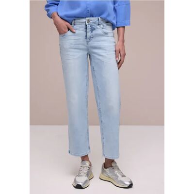 Street One 7/8 Mid Waist Straight Leg Jeans im Casual Fit - Blau - Damen Street One 7/8 Mid Waist Straight Leg Jeans im Casual Fit - Blau - Damen