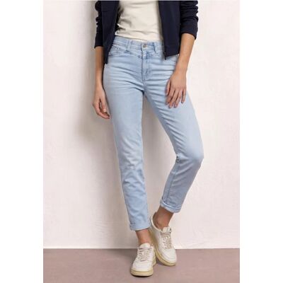 Street One Tapered Leg Jeans im Loose Fit mit Comfort Bund - Blau - Damen Street One Tapered Leg Jeans im Loose Fit mit Comfort Bund - Blau - Damen