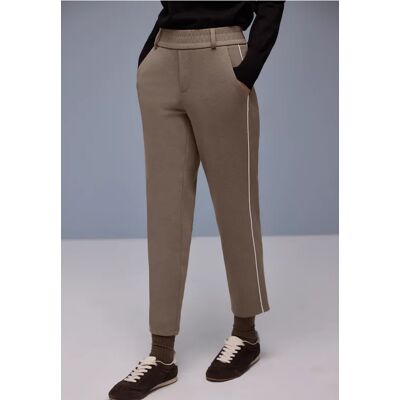 Street One Hose mit Tape-Detail - Braun - Damen Street One Hose mit Tape-Detail - Braun - Damen