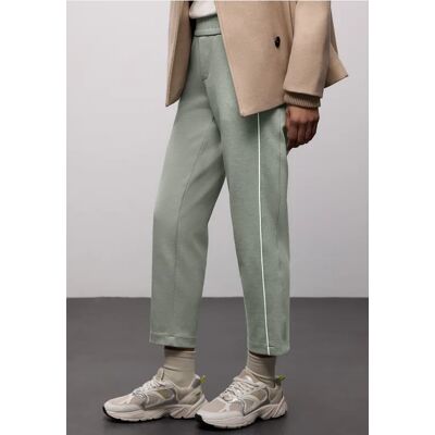 Street One Hose mit Tape-Detail - Grün - Damen Street One Hose mit Tape-Detail - Grün - Damen
