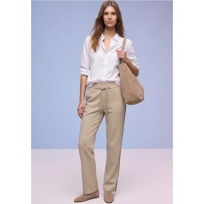 Street One Straight Leg Hose - Beige - Damen Street One Straight Leg Hose - Beige - Damen