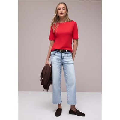 Street One 7/8 Wide Leg Jeans im Loose Fit - Blau - Damen Street One 7/8 Wide Leg Jeans im Loose Fit - Blau - Damen