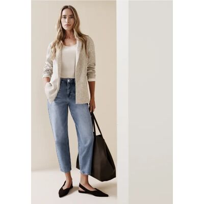 Street One High Waist Barrel Leg Jeans im Loose Fit - Blau - Damen Street One High Waist Barrel Leg Jeans im Loose Fit - Blau - Damen