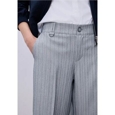 Street One Straight Leg Hose mit Streifen - Blau - Damen Street One Straight Leg Hose mit Streifen - Blau - Damen