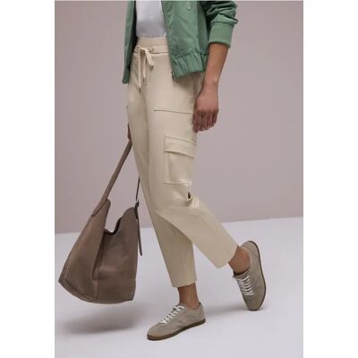 Street One Slim Leg Hose im Cargo-Look - Beige - Damen Street One Slim Leg Hose im Cargo-Look - Beige - Damen