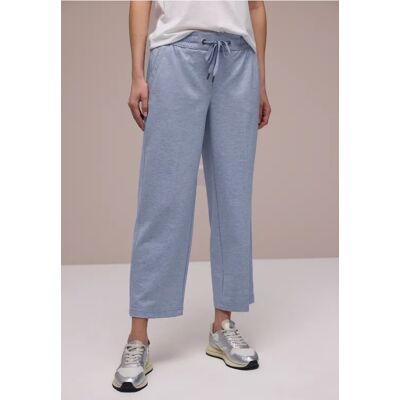 Street One Wide Leg Hose mit Elastikbund - Blau - Damen Street One Wide Leg Hose mit Elastikbund - Blau - Damen