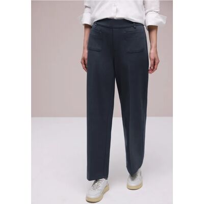 Street One Straight Leg Hose mit Taschen - Blau - Damen Street One Straight Leg Hose mit Taschen - Blau - Damen