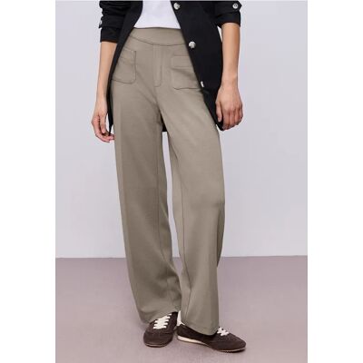 Street One Straight Leg Hose mit Taschen - Beige - Damen Street One Straight Leg Hose mit Taschen - Beige - Damen