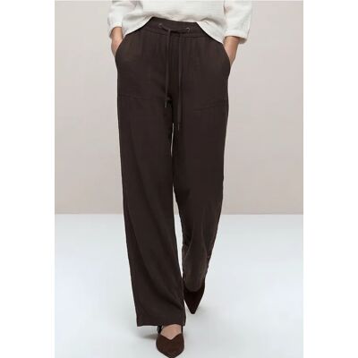 Street One High Waist Wide Leg Hose im Loose Fit - Braun - Damen Street One High Waist Wide Leg Hose im Loose Fit - Braun - Damen