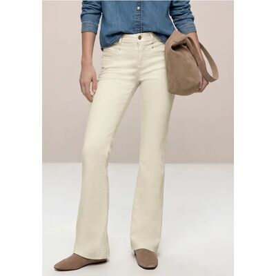 Street One High Waist Bootcut Jeans im Slim Fit - Beige - Damen Street One High Waist Bootcut Jeans im Slim Fit - Beige - Damen