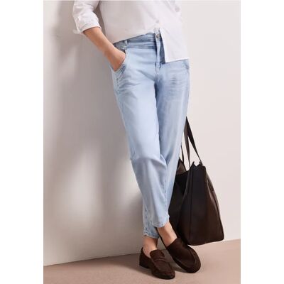 Street One High Waist Barrel Leg Jeans im Loose Fit - Blau - Damen Street One High Waist Barrel Leg Jeans im Loose Fit - Blau - Damen