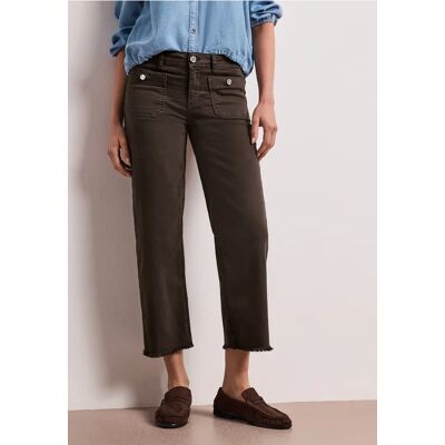 Street One Mid Waist Straight Leg Jeans im Casual Fit - Braun - Damen Street One Mid Waist Straight Leg Jeans im Casual Fit - Braun - Damen