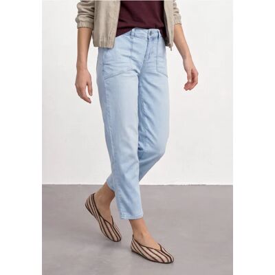 Street One Mid Waist Jeans im Chino-Look - Blau - Damen Street One Mid Waist Jeans im Chino-Look - Blau - Damen