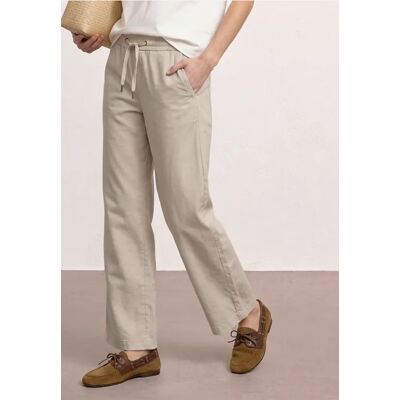 Street One High Waist Wide Leg Hose im Loose Fit - Beige - Damen Street One High Waist Wide Leg Hose im Loose Fit - Beige - Damen