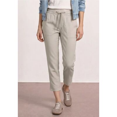Street One Slim Leg Hose in Melange-Optik - Beige - Damen Street One Slim Leg Hose in Melange-Optik - Beige - Damen
