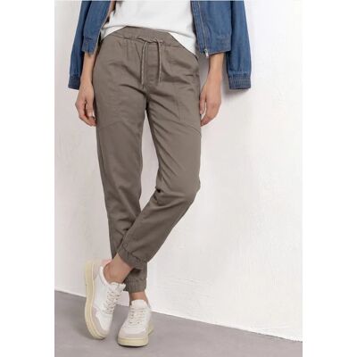 Street One Slim Leg Hose in leichter Qualität - Braun - Damen Street One Slim Leg Hose in leichter Qualität - Braun - Damen