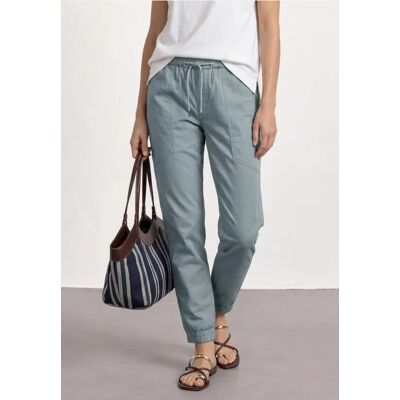 Street One Slim Leg Hose in leichter Qualität - Blau - Damen Street One Slim Leg Hose in leichter Qualität - Blau - Damen