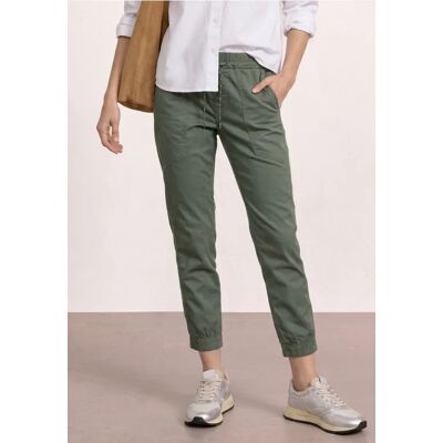 Street One Slim Leg Hose in leichter Qualität - Grün - Damen Street One Slim Leg Hose in leichter Qualität - Grün - Damen