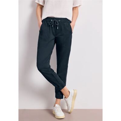 Street One Slim Leg Hose in leichter Qualität - Blau - Damen Street One Slim Leg Hose in leichter Qualität - Blau - Damen