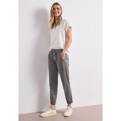 Street One Slim Leg Hose in leichter Qualität - Grau - Damen Street One Slim Leg Hose in leichter Qualität - Grau - Damen