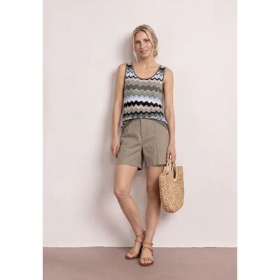 Street One High Waist Bermuda im Casual Fit - Beige - Damen Street One High Waist Bermuda im Casual Fit - Beige - Damen