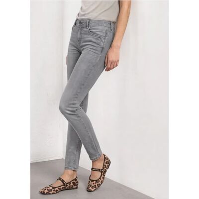 Street One Mid Waist Slim Leg Jeans im Casual Fit - Grau - Damen Street One Mid Waist Slim Leg Jeans im Casual Fit - Grau - Damen