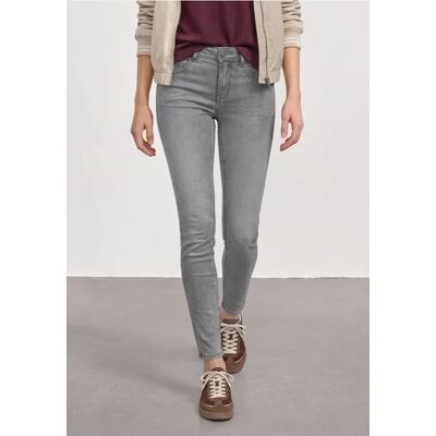 Street One Mid Waist Slim Leg Jeans im Slim Fit - Grau - Damen Street One Mid Waist Slim Leg Jeans im Slim Fit - Grau - Damen