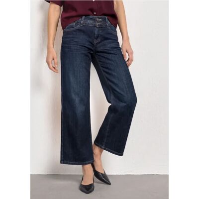 Street One Jeans Culotte mit Gürteldetail - Blau - Damen Street One Jeans Culotte mit Gürteldetail - Blau - Damen