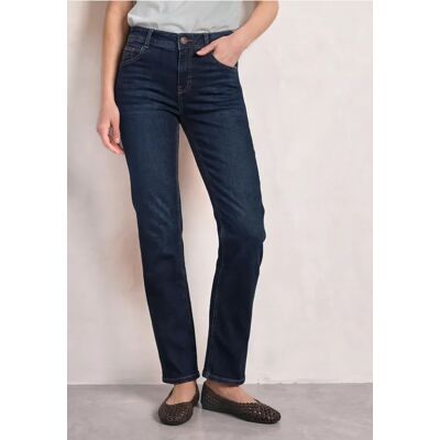 Street One Mid Waist Straight Leg Jeans im Casual Fit - Blau - Damen Street One Mid Waist Straight Leg Jeans im Casual Fit - Blau - Damen