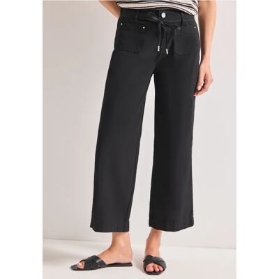Street One Straight Leg Hose in Washed-Optik - Schwarz - Damen Street One Straight Leg Hose in Washed-Optik - Schwarz - Damen